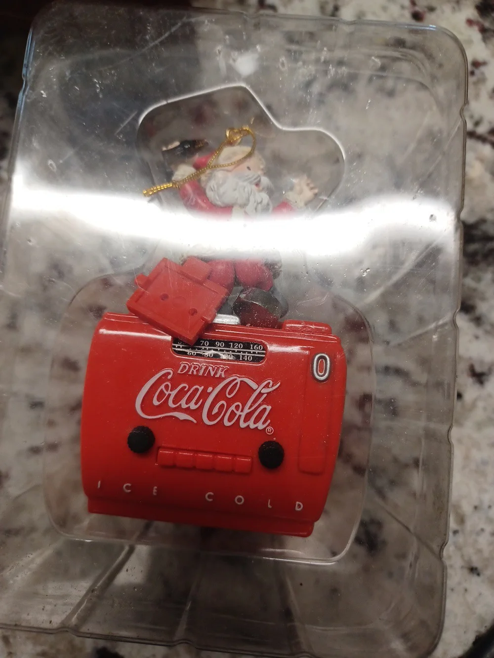 Vintage  Brand New In Box Christmas Ornament  Coca-Cola Machine